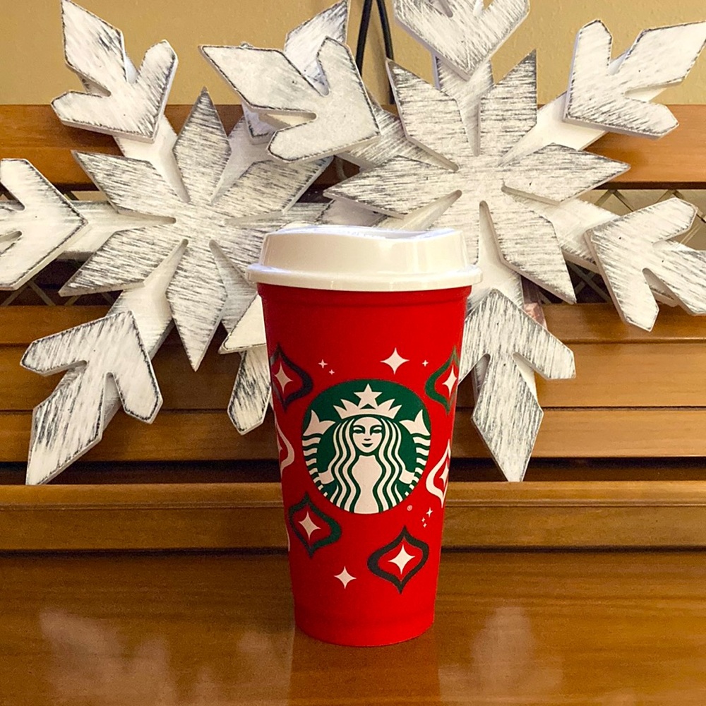 NEW Red Starbucks Holiday Reusable Cup